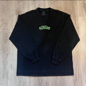 Pizza Slime Graphic Long Sleeve Tee Size Extra Large